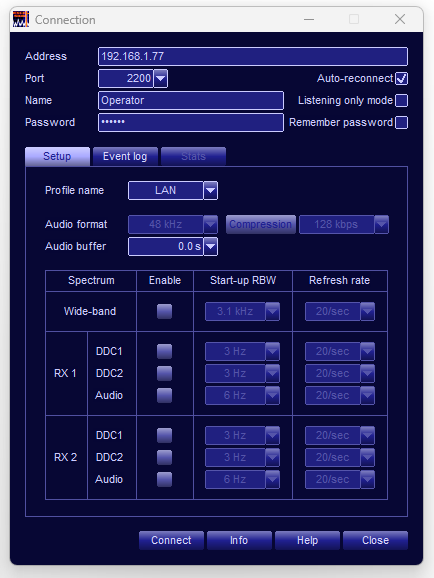 G39DDC Client/Server Option - Client Set-up