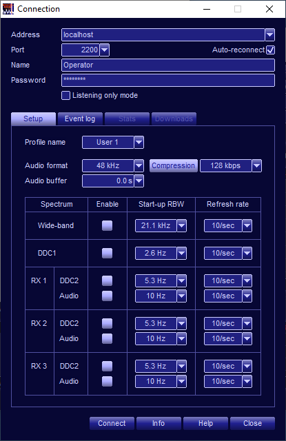 G69DDC Client/Server Option - Client Set-up